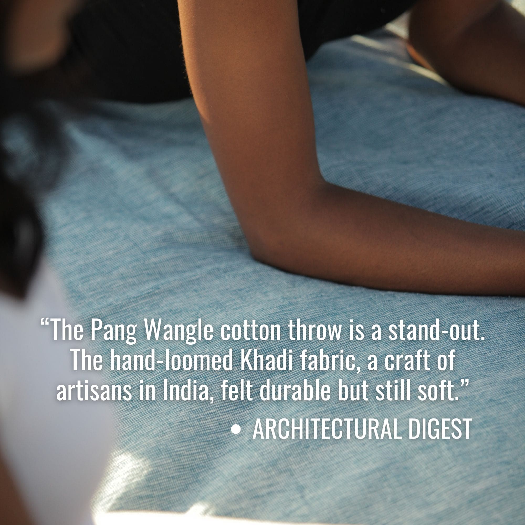 Tranquil Bug-Repellent Blanket – Oversized Insect Shield® Outdoor Throw Made with 100% Khadi Cotton