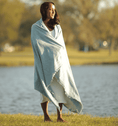 Load image into Gallery viewer, Tranquil Bug-Repellent Blanket – Oversized Insect Shield® Outdoor Throw Made with 100% Khadi Cotton