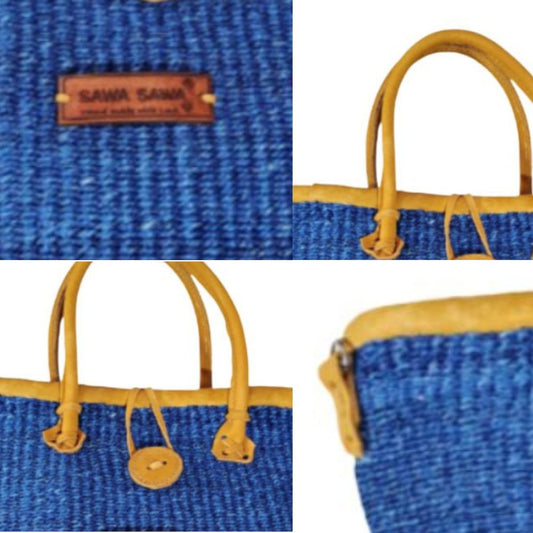Nourish Sisal Tote – Sky Blue