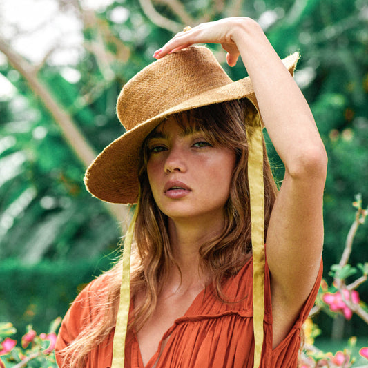 Golden Jute Sun Hat