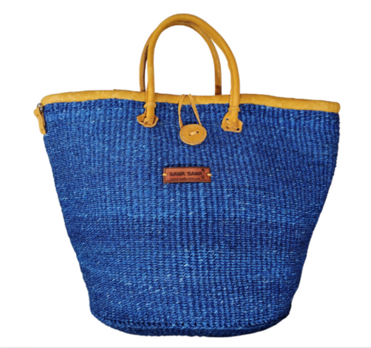 Nourish Sisal Tote – Sky Blue