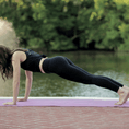 Load image into Gallery viewer, Woman doing yoga in pang wangle leggings mosquito proof pants
